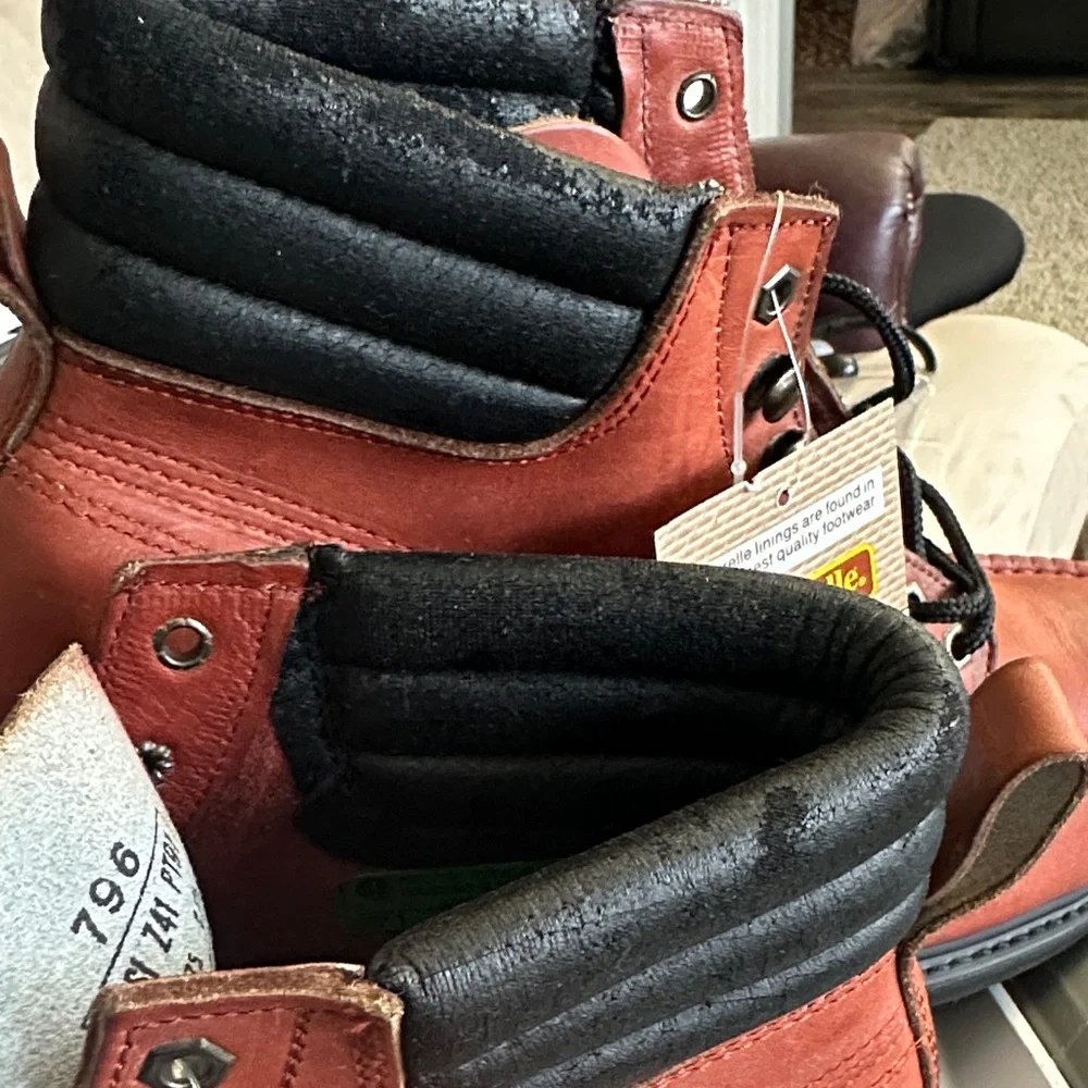 Iron Age Rugged Protection Men's Brown Leather Boots Size 12EE